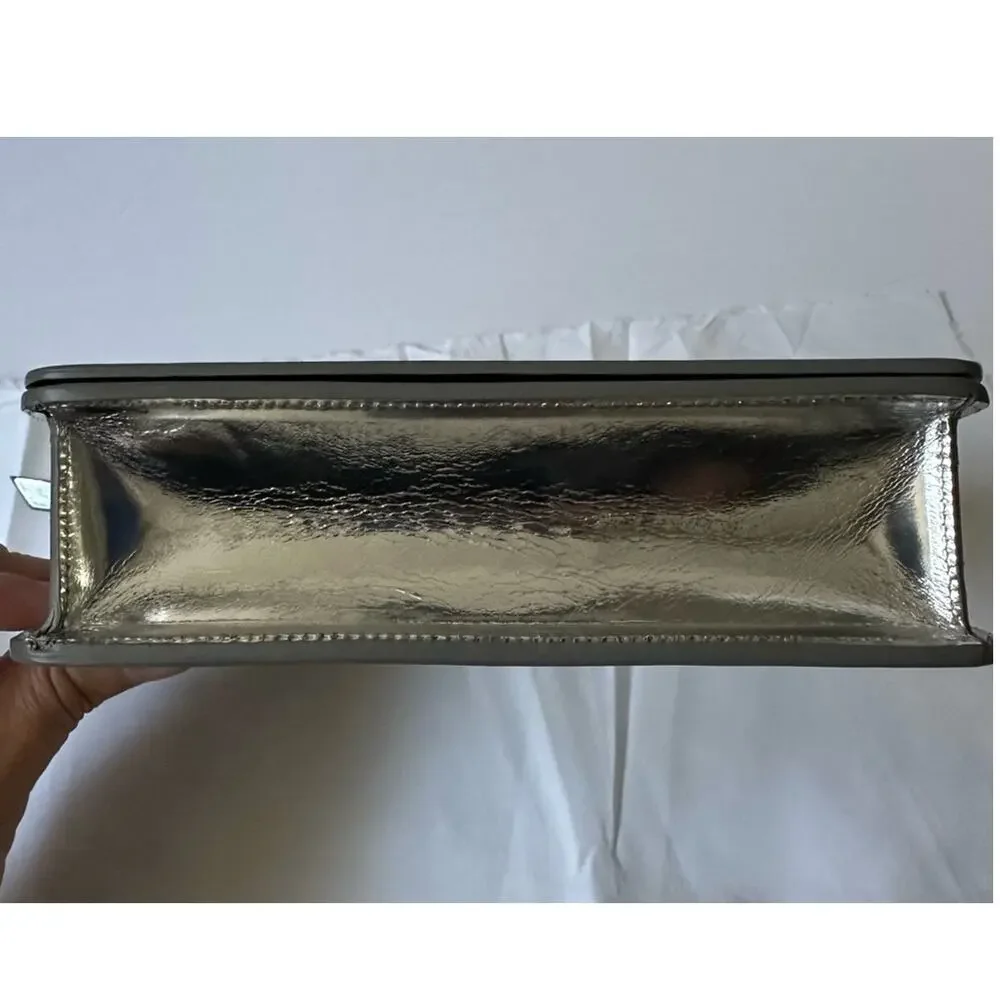 Maison Margiela Reflective Mirror Leather Clutch Wristlet MM11 SS17 Silver